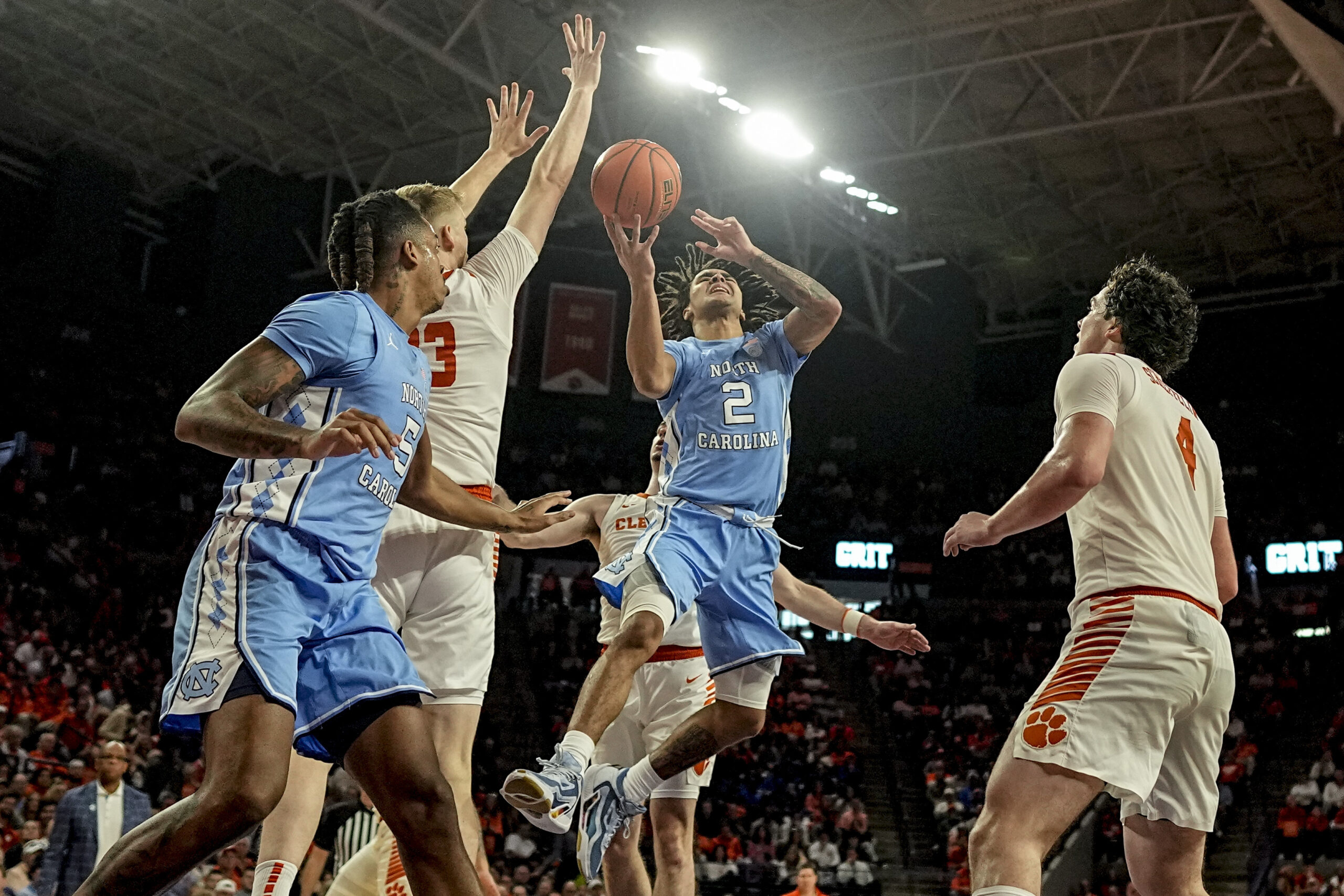 UNC Men's Basketball Muscles Past No. 16 Clemson For 3-0 ACC Start ...