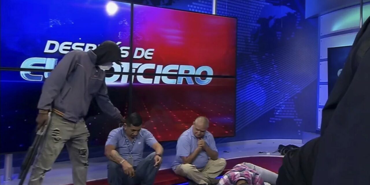 Ecuador’s Escalating Gang Violence Is Broadcast Live to the Nation as Masked Gunmen Storm TV Studio