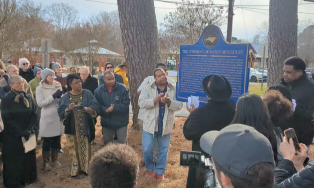 Carrboro, Remembrance Coalition Unveil Marker to Manly McCauley 125 Years After His Lynching