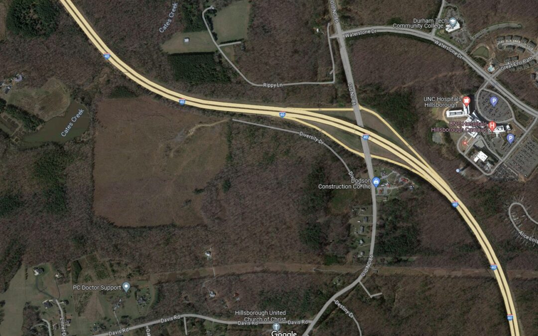 Blasting Work Near Interstate 40 in Hillsborough Set For Night of April 10