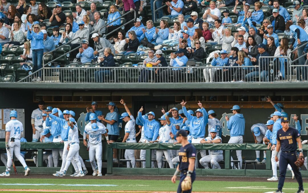 UNC Baseball Sweeps Notre Dame, Sets Home Winning Streak Record