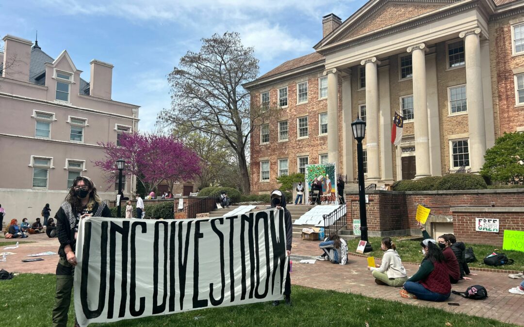 UNC Asks Pro-Palestine Protesters To Stop Wearing Masks, Citing 1953 Anti-KKK Law