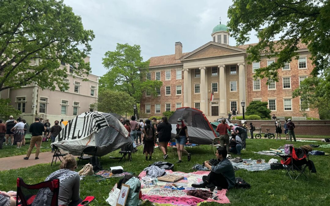 UNC Students for Justice in Palestine Organize Protest in Support of Columbia Students