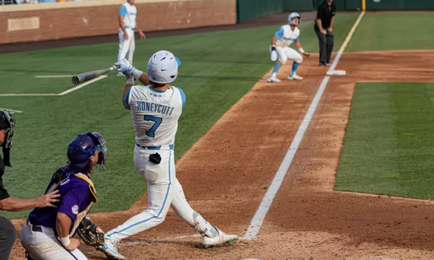 Honeycutt’s Home Runs Help UNC Baseball Beat LSU in Saturday Showdown