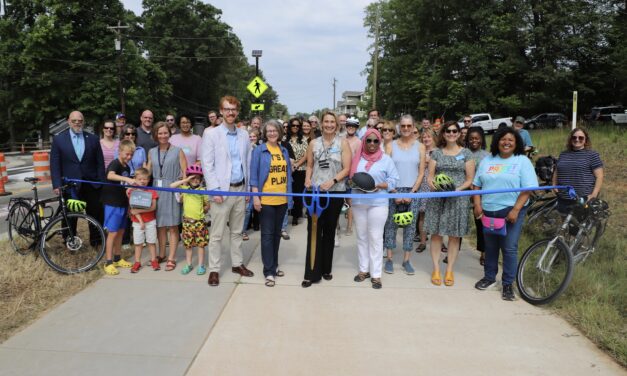 Chapel Hill Marks New Estes Drive Bicycle, Pedestrian Improvements with Ribbon-Cutting