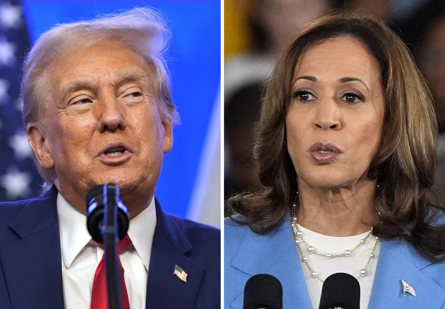 donald trump kamala harris 2024 presidential election combo FI AP PHOTO