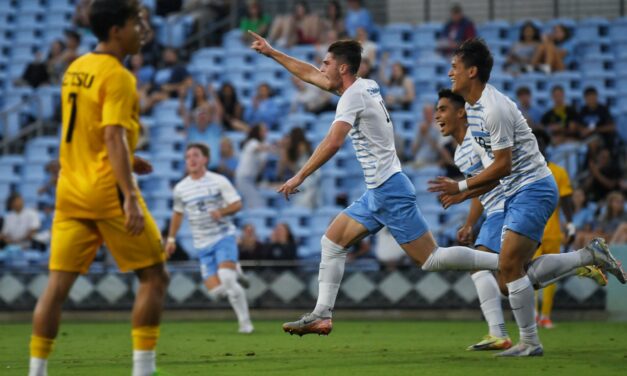 UNC Men’s Soccer Thrashes East Tennessee State to Stay Unbeaten