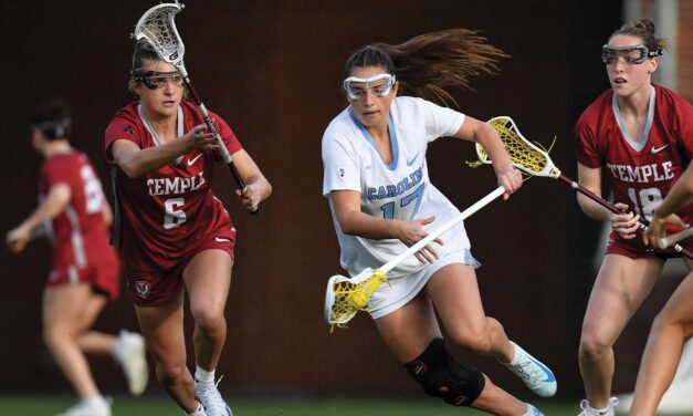 UNC Women’s Lacrosse Rolls Past Temple to Stay Undefeated