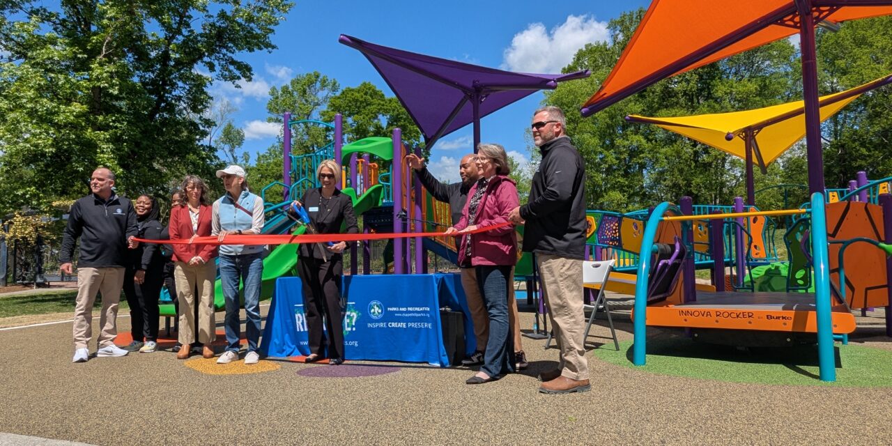 Chapel Hill Cuts Ribbon, Opens Fully Inclusive Playground at Community Center Park