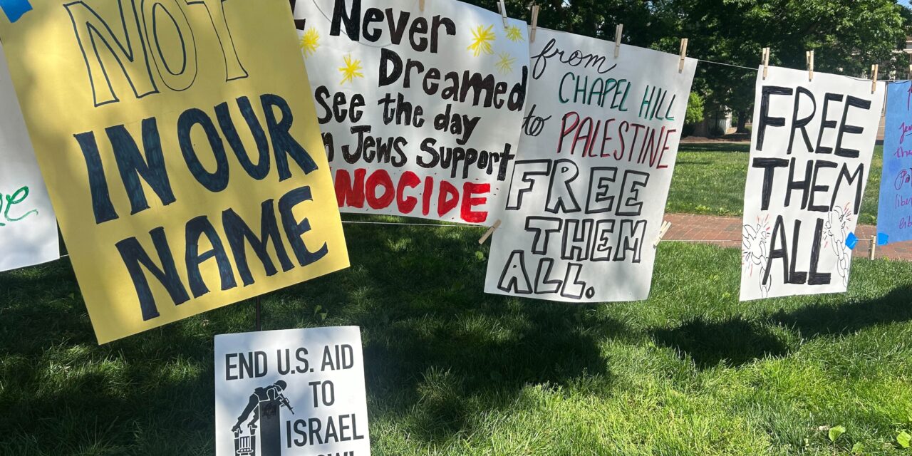 Pro-Palestine Activists Hold Event Marking Anniversary of UNC Encampment, Clash with Police