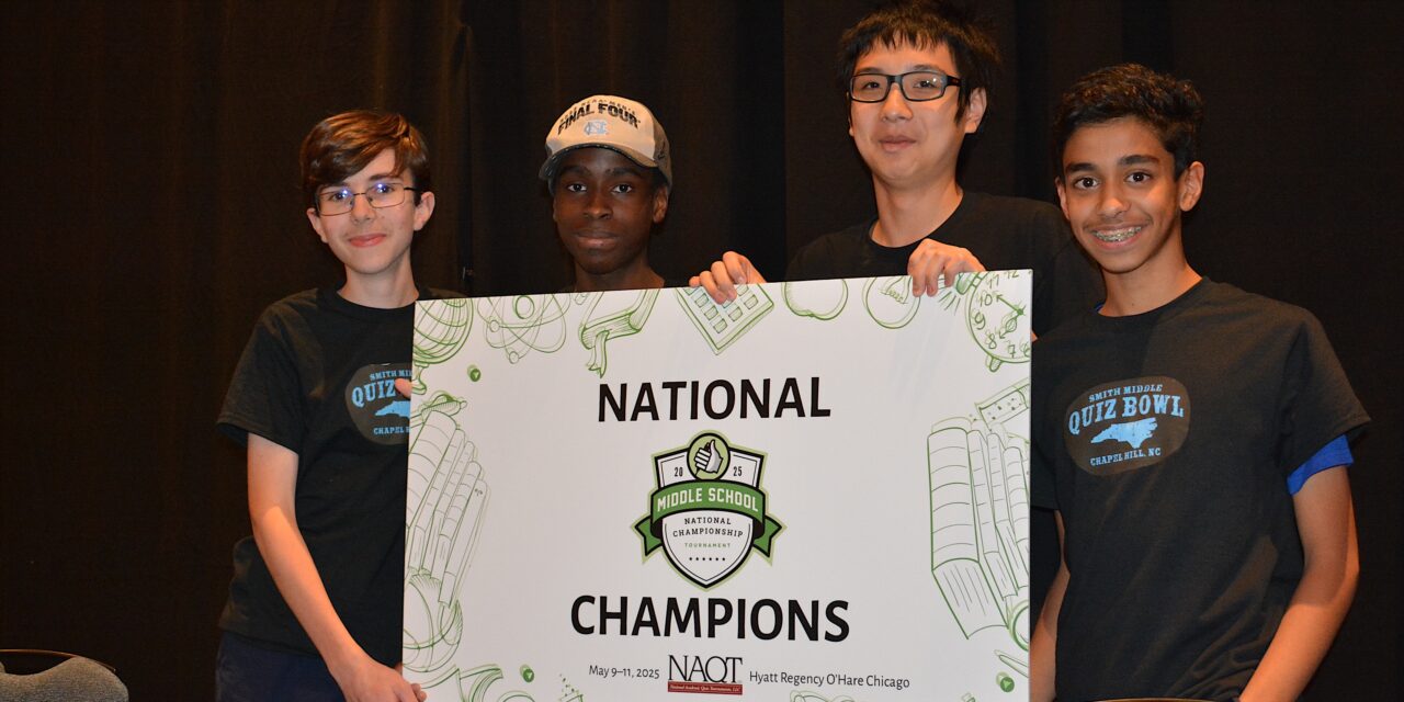 Smith Middle School Team Wins National Title at Quiz Bowl Championship Tournament