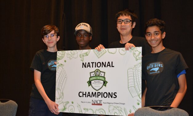 Smith Middle School Team Wins National Title at Quiz Bowl Championship Tournament
