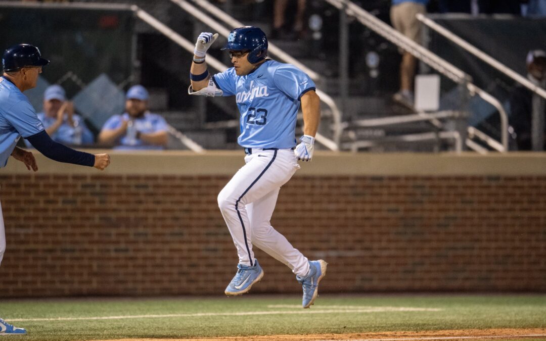 UNC Baseball Rides Hot 1st Inning, Pair of Sam Angelo Homers to Second Regional Win