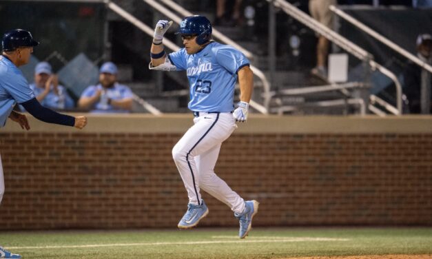 UNC Baseball Rides Hot 1st Inning, Pair of Sam Angelo Homers to Second Regional Win