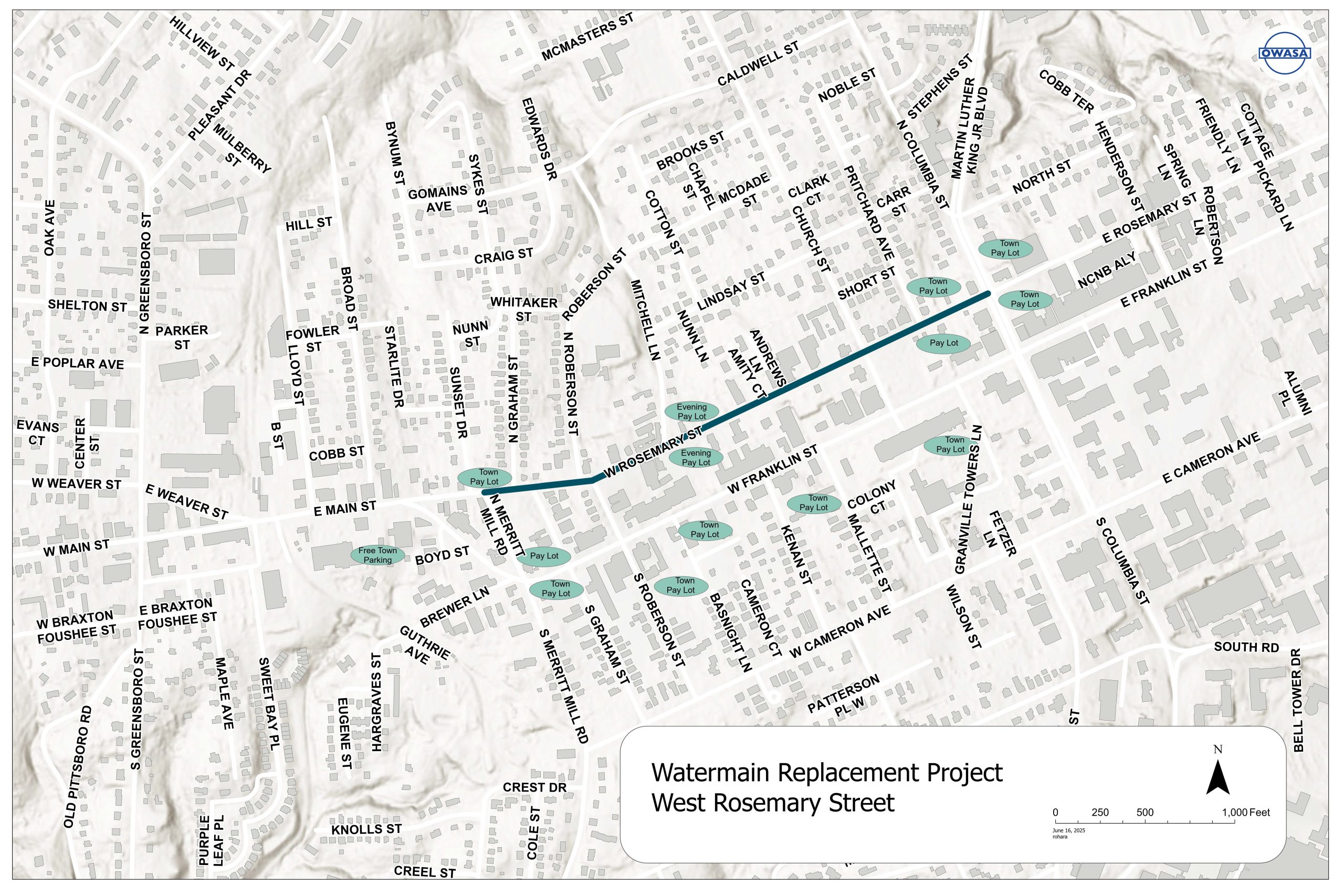 OWASA Details Downtown Chapel Hill Water Line Replacement, Major Road Closure