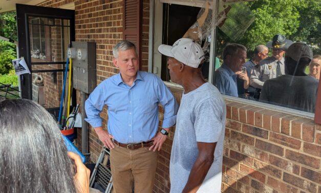 Gov. Stein Surveys Flooding Damage in Chapel Hill, Pledges to ‘Do Everything We Can’ for Relief