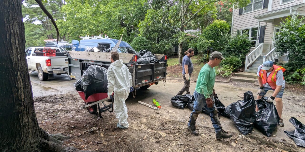 ‘Create Order Out of Chaos’: Community Cleanup Helps Weatherhill Pointe Continue Flood Recovery