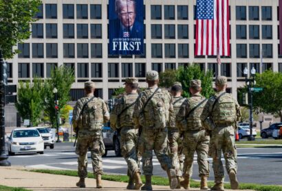 With No End in Sight to Their Deployment, National Guard Troops Roam Washington