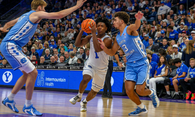 Caleb Wilson Stars as UNC Men’s Basketball Drops BYU Exhibition, 78-76