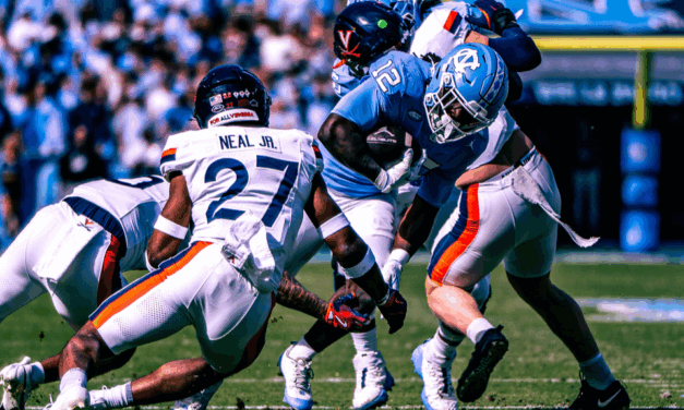 Virginia Stops Late 2-Point Conversion, Beats UNC Football in Overtime