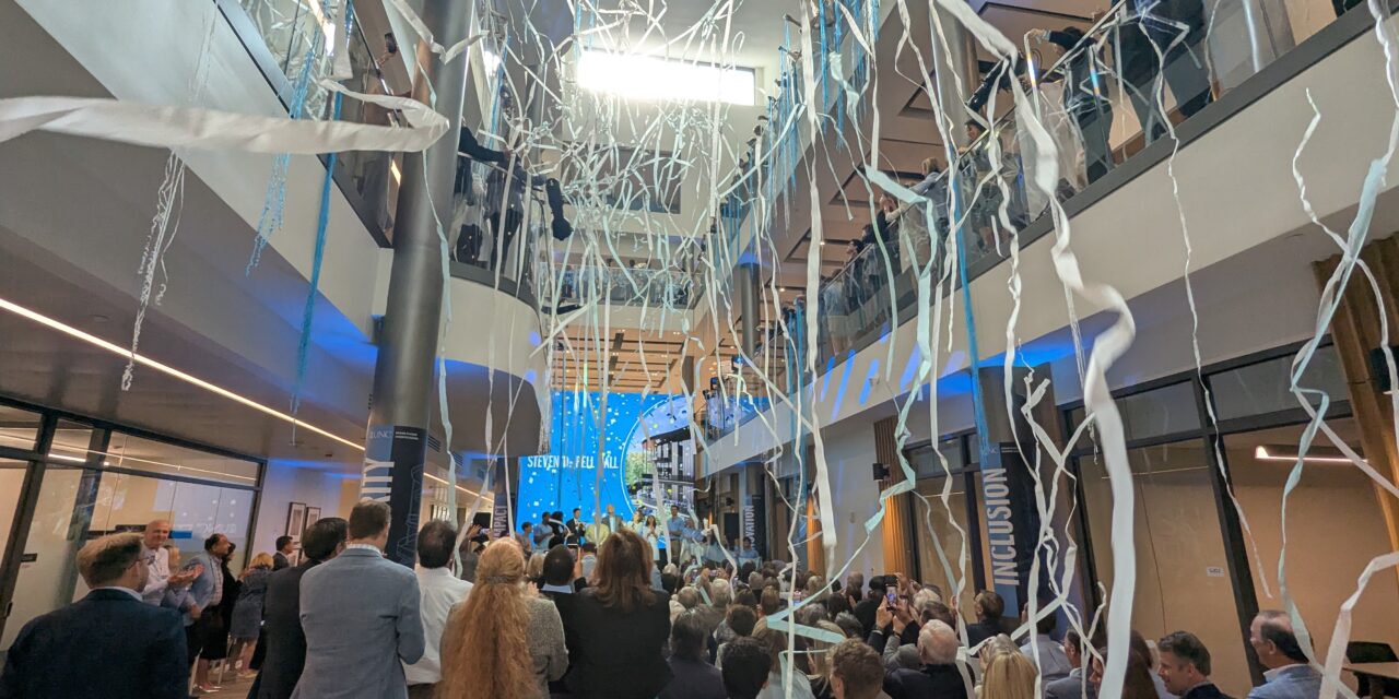 UNC Holds Ribbon-Cutting Ceremony for Business School Expansion Building; Set to Open in 2026