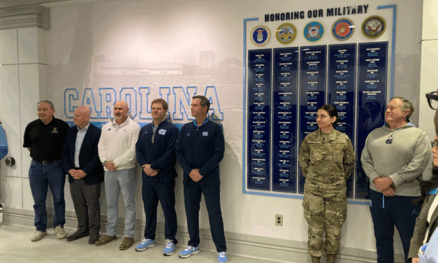 UNC Unveils Wall Honoring Military Service at Kenan Football Center
