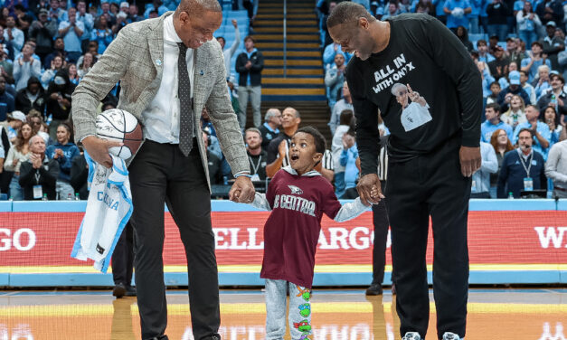 UNC Men’s Basketball, NC Central Welcome and Honor Brain Cancer Patient During Game