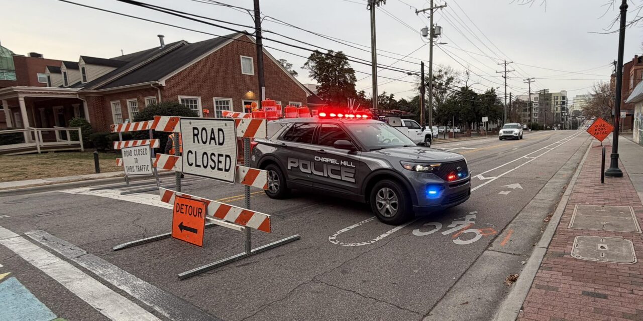 W. Rosemary Street in Chapel Hill Closed Amid Water Main Break