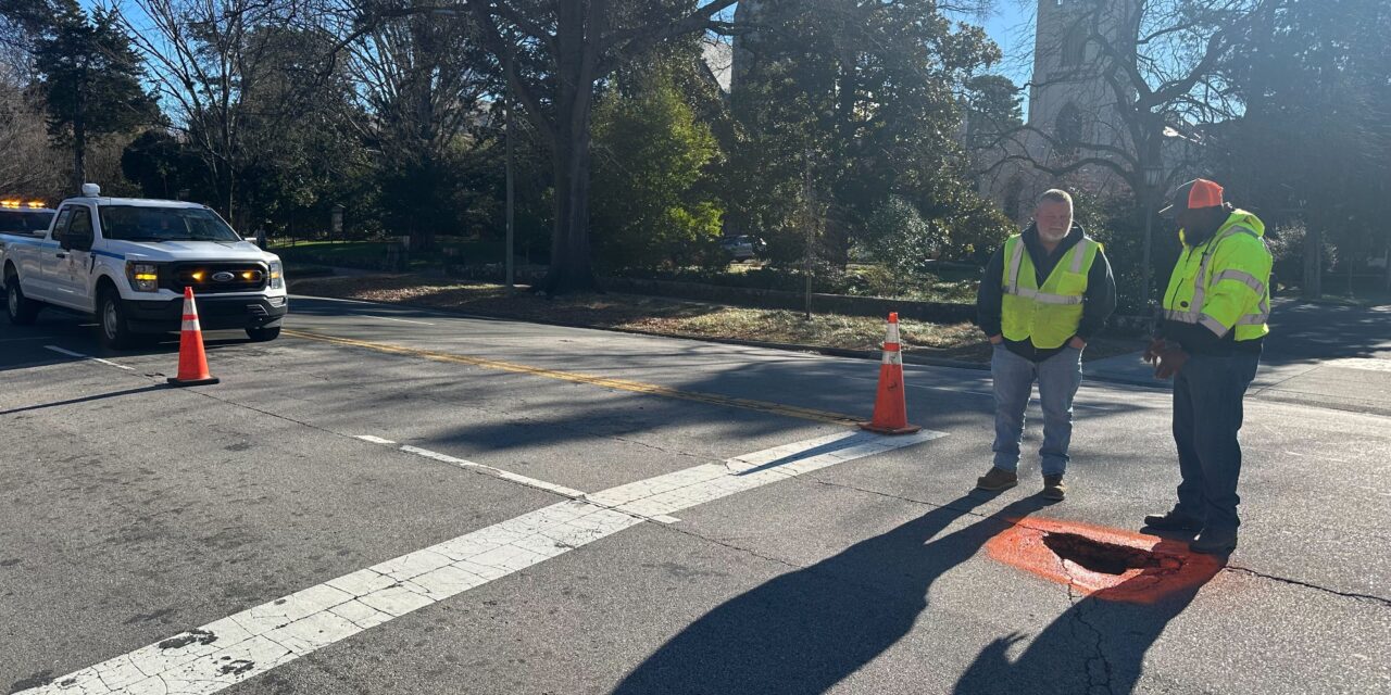 East Franklin Street Reopens After Repair of Small Sinkhole, Traffic Detours