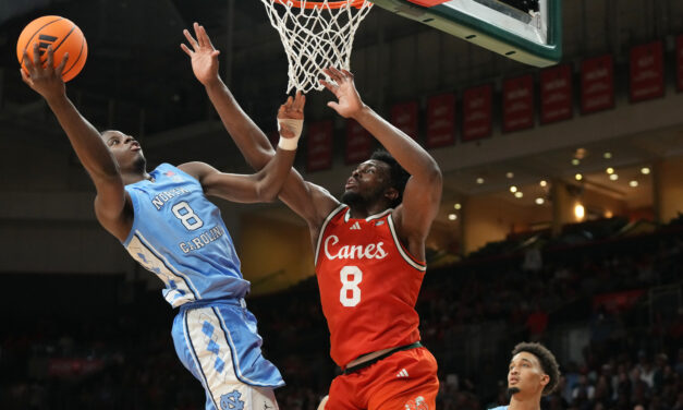 UNC Men’s Basketball Star Caleb Wilson Suffers Sprained Wrist at Miami