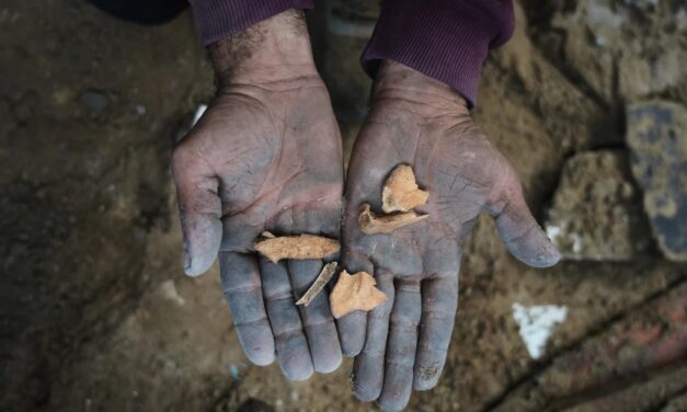 A Father in Gaza Searches for His Family’s Bones in the Rubble of Their Home