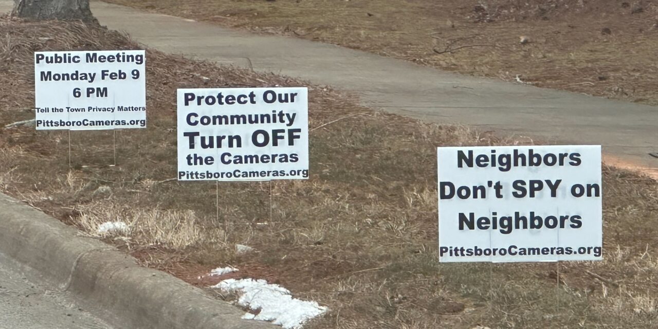 ’24/7 Surveillance’: Residents Voice Privacy Concerns for Pittsboro’s Flock License-Plate Cameras