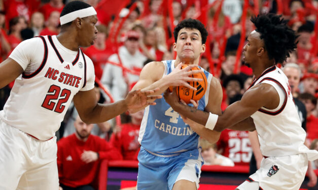Offense Goes Silent as UNC Men’s Basketball Loses at NC State