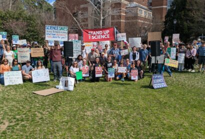UNC, Research Triangle Community Members Rally for ‘Stand Up For Science’ Day of Action