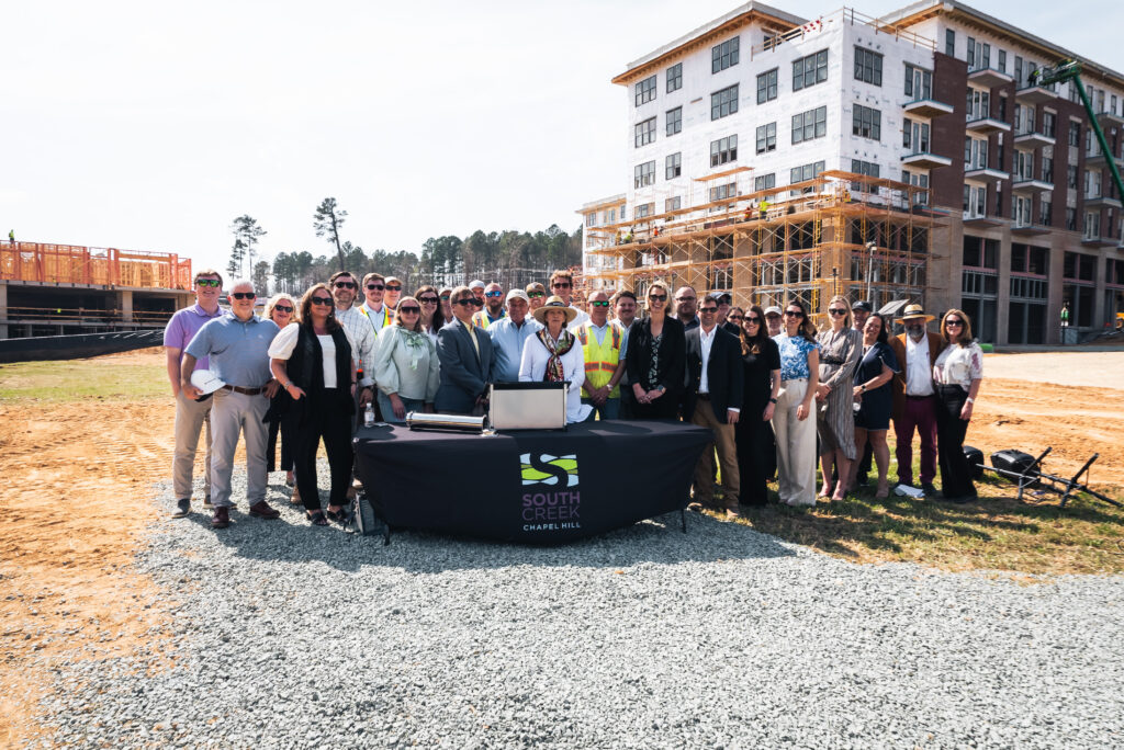 Chapel Hill&rsquo;s South Creek Neighborhood Celebrates Construction Milestone, Announces First Business Tenant