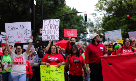Thousands March To Support Teachers At ‘Kids Over Corporations’ Rally In Raleigh