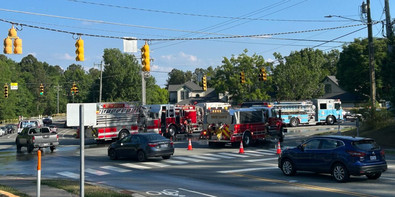 House Fire Closes Part of Chapel Hill Road; Firefighters On-Scene