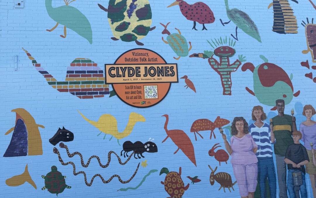 Clyde Jones Mural Restoration in Pittsboro Completed with Medallion Ceremony