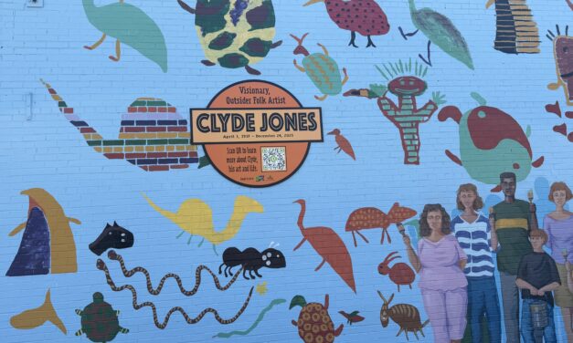 Clyde Jones Mural Restoration in Pittsboro Completed with Medallion Ceremony