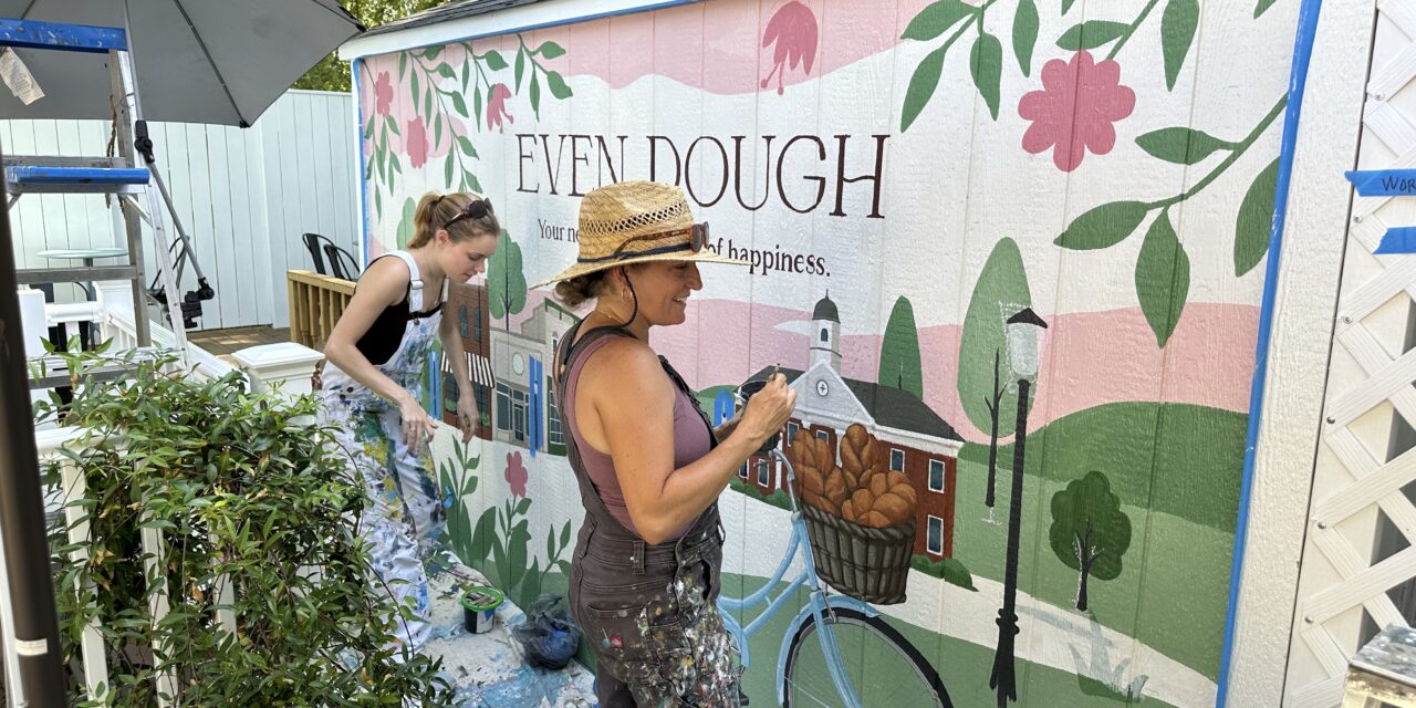 Local Artist Loren Pease Creates Vibrant Murals Across the Community