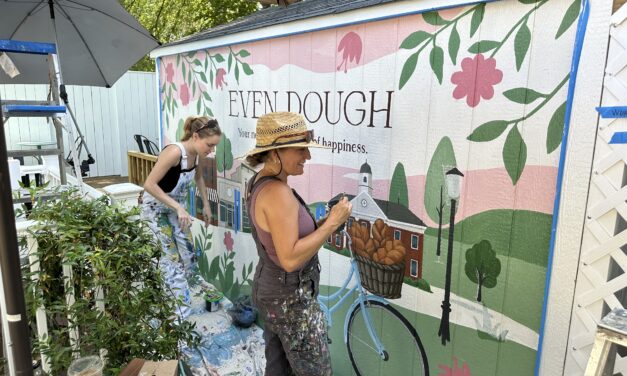 Local Artist Loren Pease Creates Vibrant Murals Across the Community