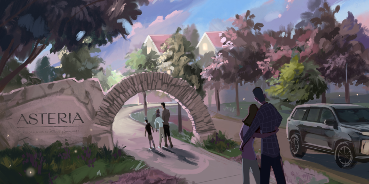 Latest Update on Disney’s Asteria Neighborhood in Pittsboro Features Entrance Design