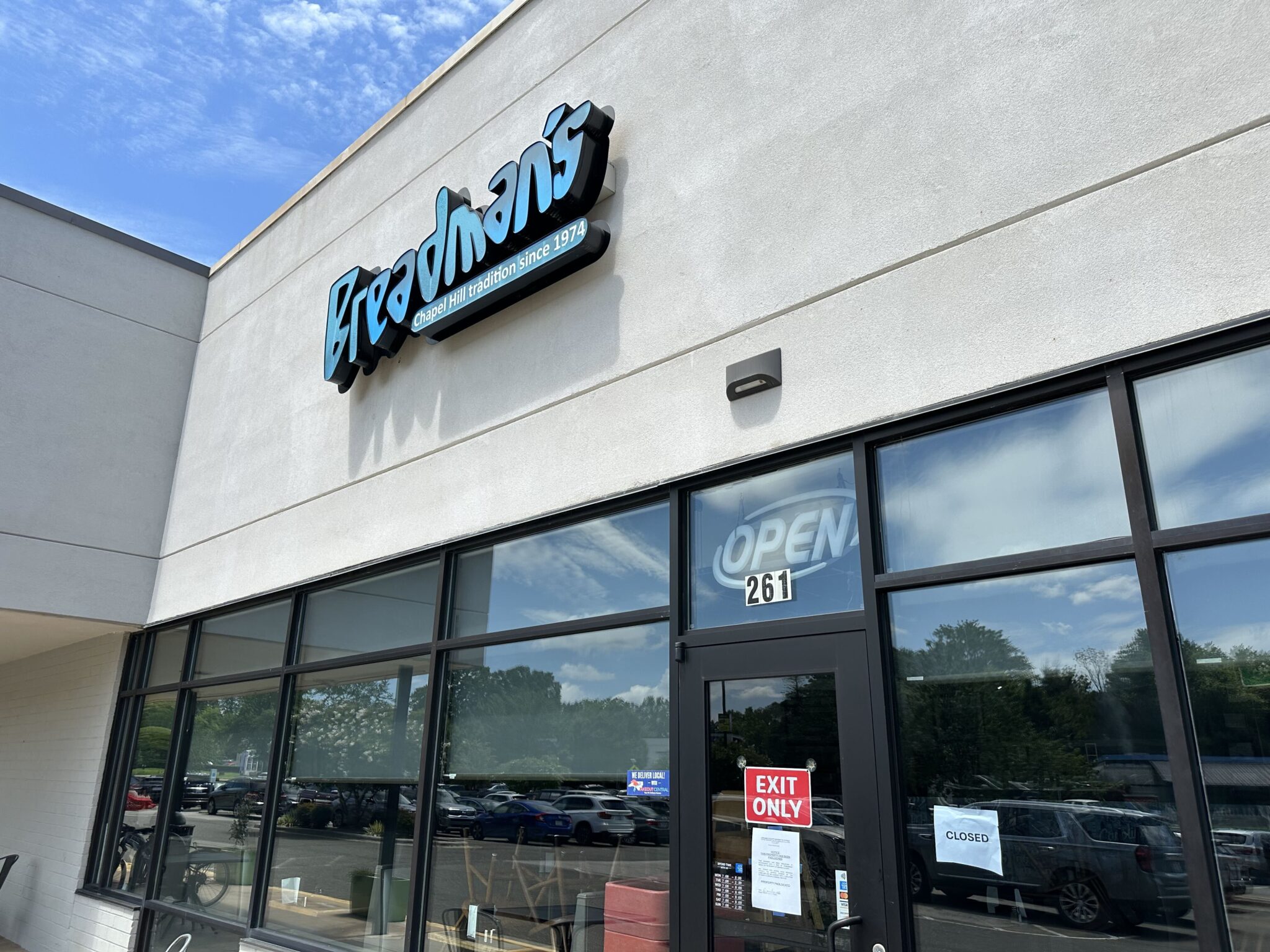 Chapel Hill’s Breadman’s Closed, Padlocked by Sheriff’s Office After Defaulting Lease
