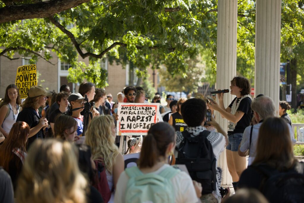 UNC Students and Activists Protest AI-Focused G20 Event at the Carolina Inn