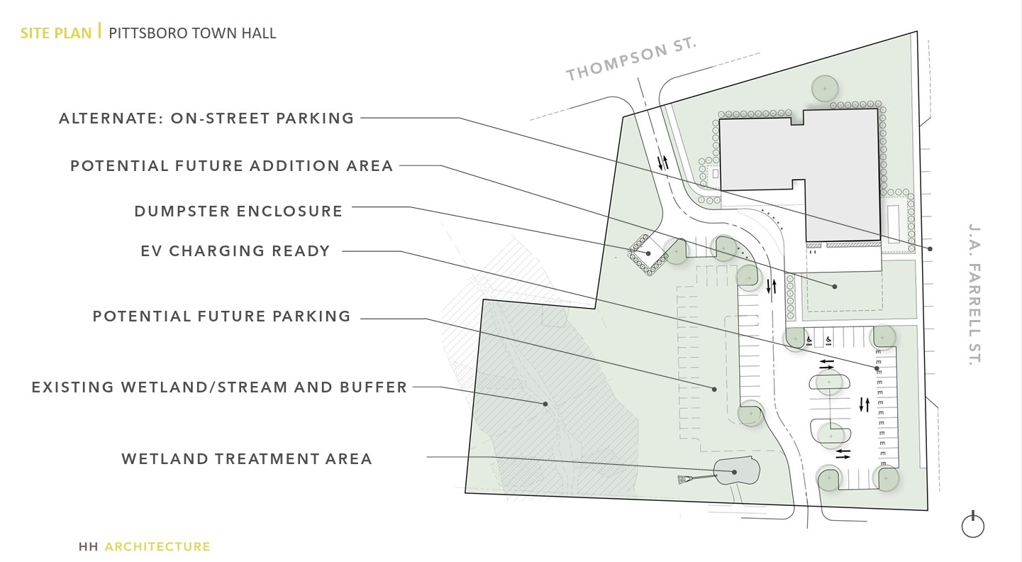Pittsboro Town Hall Design Draws Criticism for Exterior, Praise for Sustainable Features