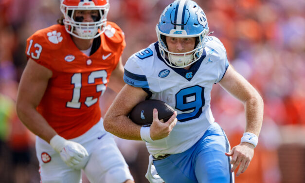 UNC Football Loses Late Lead After Long Weather Delay, Falls at Clemson