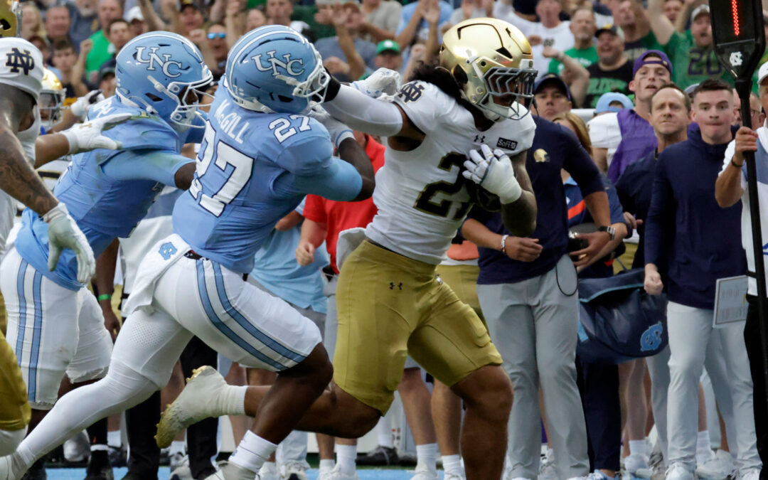 No. 3 Notre Dame Pulls Away in Second Half, Beats UNC Football in Chapel Hill