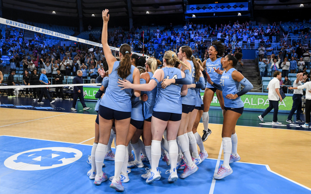UNC Volleyball Sweeps Clemson, Comes Back vs. Georgia Tech in Winning Weekend