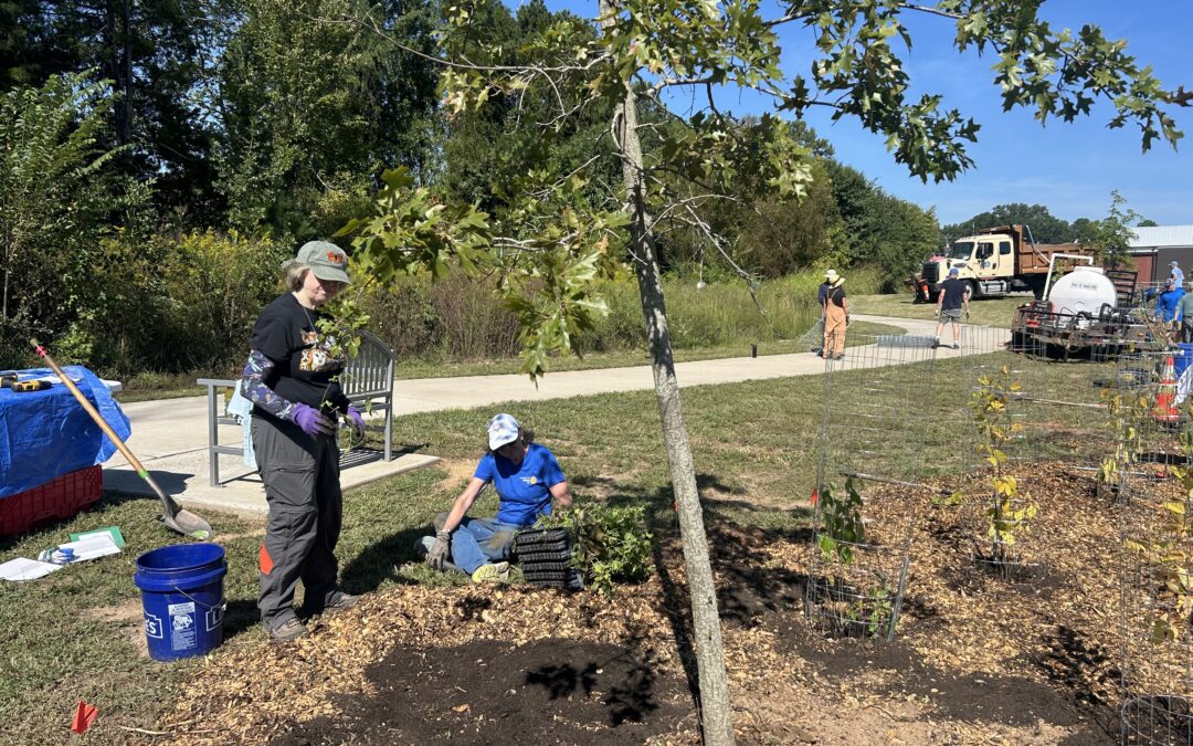 Local Groups Beautify Lower Booker Creek Trail, Aim to Combat Floodwater with Native Tree Plantings