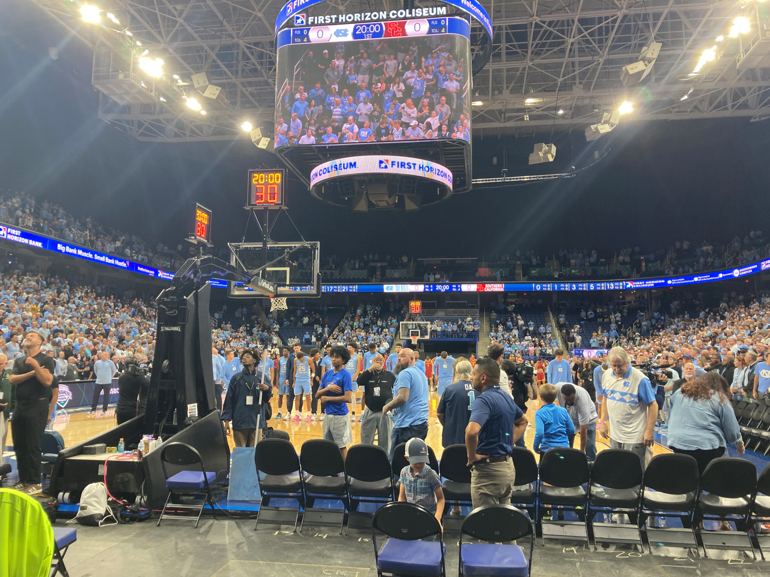 UNC Men&rsquo;s Basketball Beats USC in Greensboro Preseason Exhibition